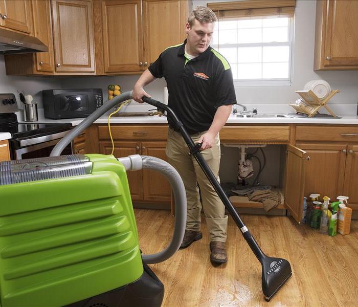 Servpro employee in an El Centro home